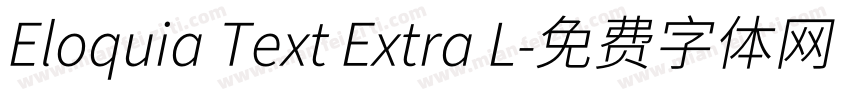 Eloquia Text Extra L字体转换
